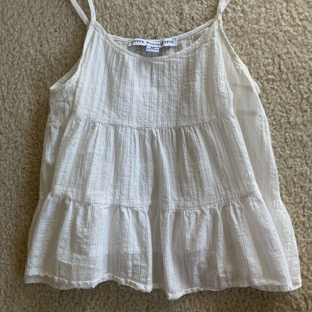 Ruffle botique tank top